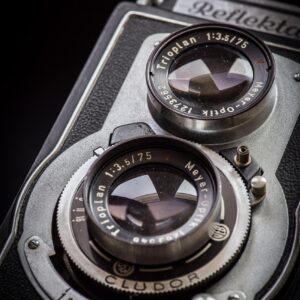 analog camera, film camera, twin-lens reflex camera, tlr camera, vintage camera, reflekta